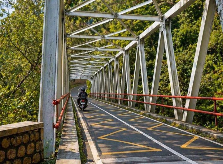 Jembatan Cangar, Sabtu (25/4/2026). Foto: diperkuat dengan AI.